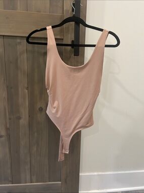 Scoop Neck Nude Pink Bodysuit